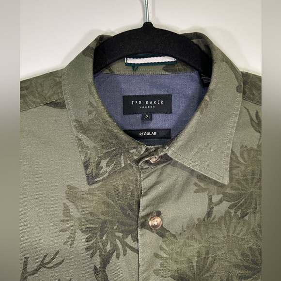 Botanical print button down shirt - Picture 3 of 4